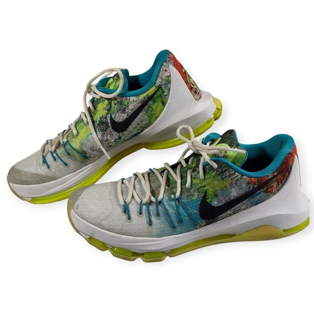 Nike KD 8 N& Basketball Shoes,811363-123, Wht/Multi, Men's 9